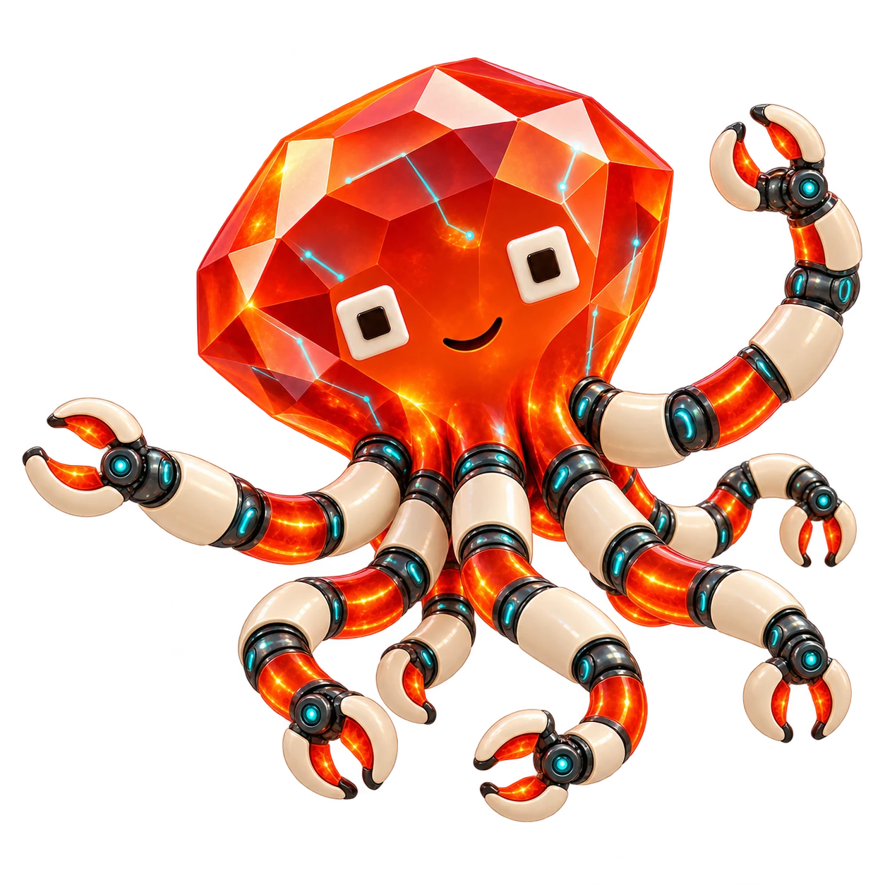 Ruby waves hello with a robotic tentacle